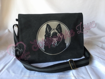 Vintage Toile Despatch Bag "Skippy"