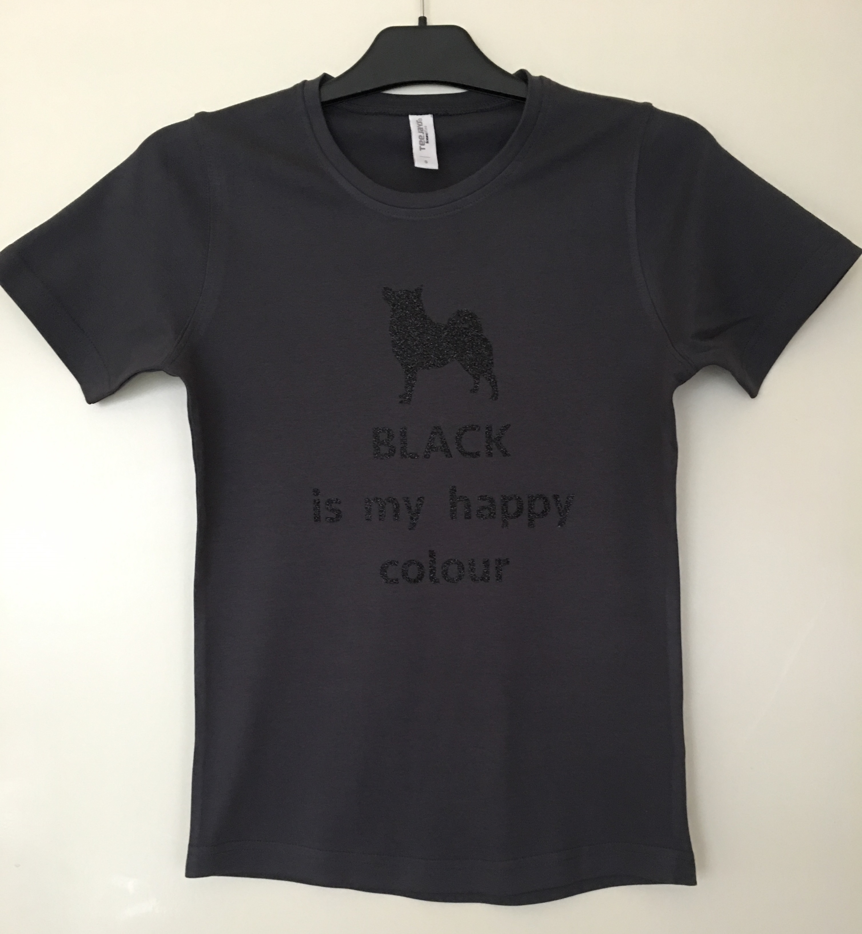 Ladies T-Shirt "BLACK is my happy colour"
