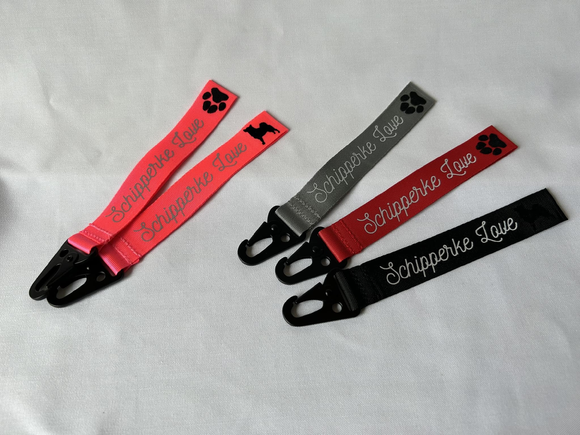Sleutelhanger "Schipperke Love" met metalen haak
